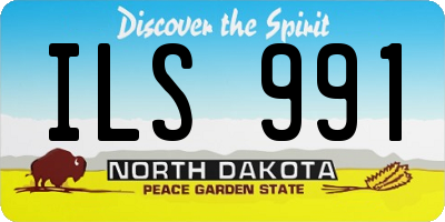 ND license plate ILS991