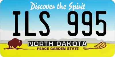 ND license plate ILS995