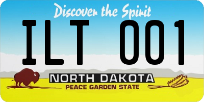 ND license plate ILT001
