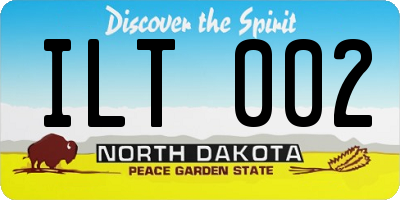 ND license plate ILT002