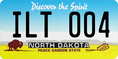 ND license plate ILT004