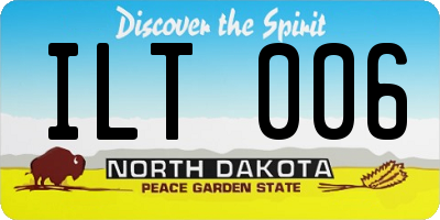 ND license plate ILT006