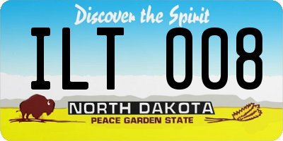 ND license plate ILT008