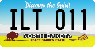ND license plate ILT011