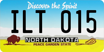 ND license plate ILT015