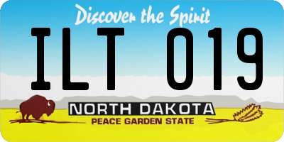 ND license plate ILT019