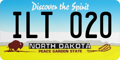 ND license plate ILT020