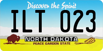 ND license plate ILT023