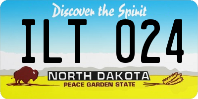 ND license plate ILT024