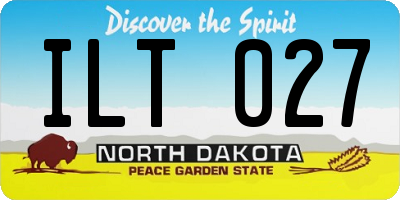 ND license plate ILT027