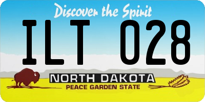 ND license plate ILT028