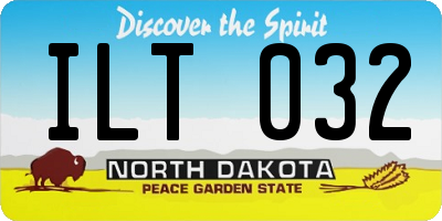 ND license plate ILT032