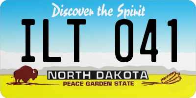 ND license plate ILT041