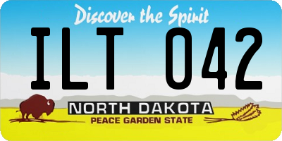 ND license plate ILT042