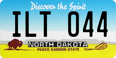 ND license plate ILT044