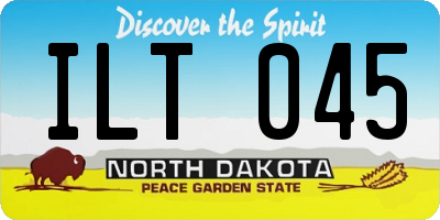ND license plate ILT045