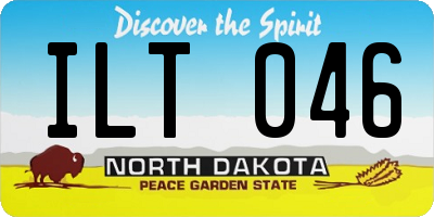ND license plate ILT046