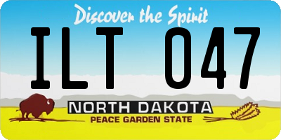 ND license plate ILT047