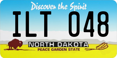 ND license plate ILT048