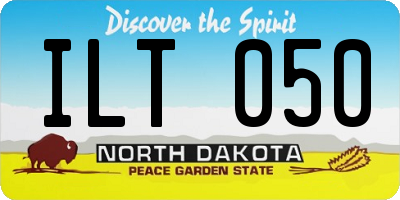 ND license plate ILT050