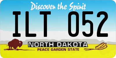 ND license plate ILT052