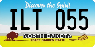 ND license plate ILT055