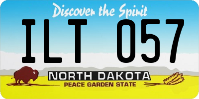 ND license plate ILT057