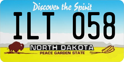 ND license plate ILT058