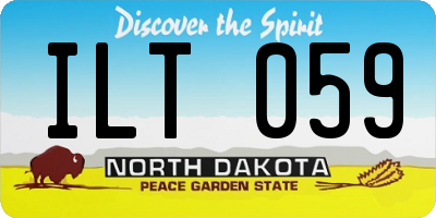 ND license plate ILT059