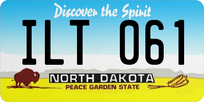 ND license plate ILT061