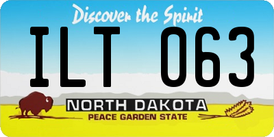 ND license plate ILT063