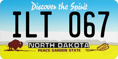 ND license plate ILT067