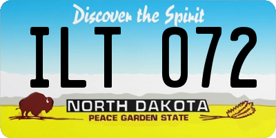 ND license plate ILT072