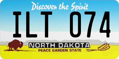 ND license plate ILT074
