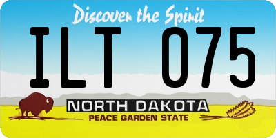 ND license plate ILT075