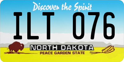 ND license plate ILT076