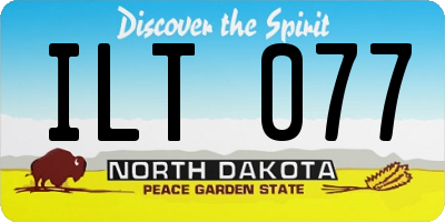 ND license plate ILT077