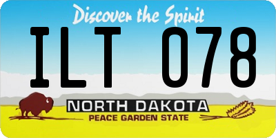 ND license plate ILT078