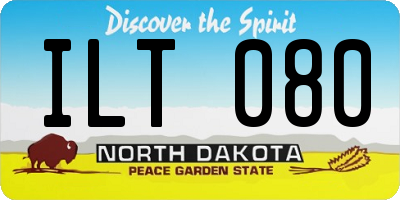 ND license plate ILT080