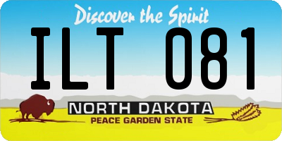 ND license plate ILT081