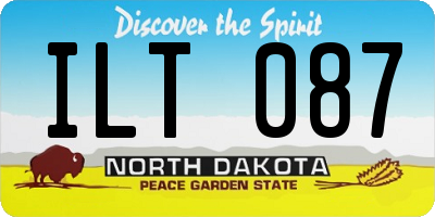 ND license plate ILT087