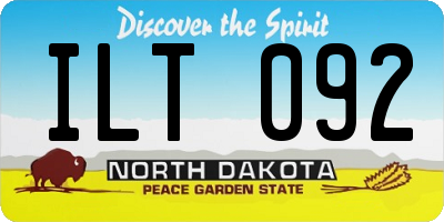 ND license plate ILT092