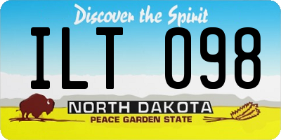 ND license plate ILT098