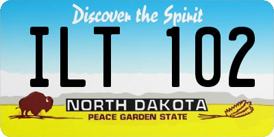 ND license plate ILT102