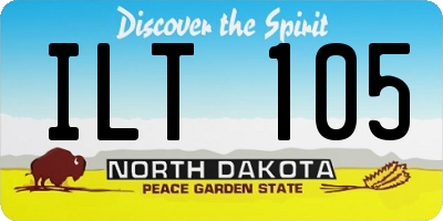 ND license plate ILT105