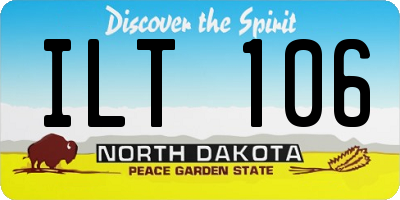 ND license plate ILT106