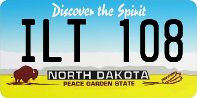 ND license plate ILT108
