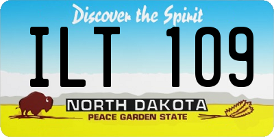 ND license plate ILT109