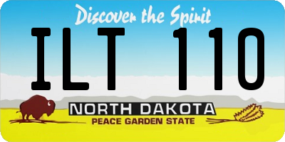 ND license plate ILT110