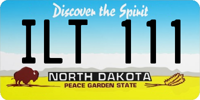 ND license plate ILT111